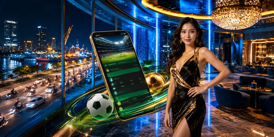 Người mẫu tại TP.HCM theo dõi kết quả cược thể thao qua màn hình điện thoại